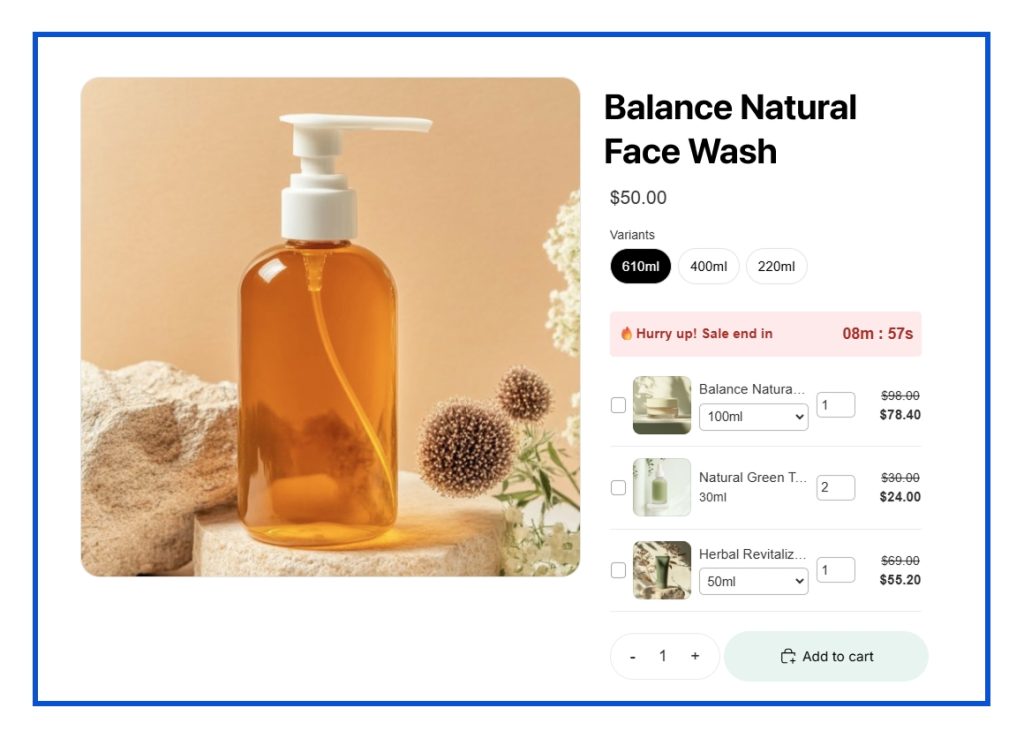 Main Product Page