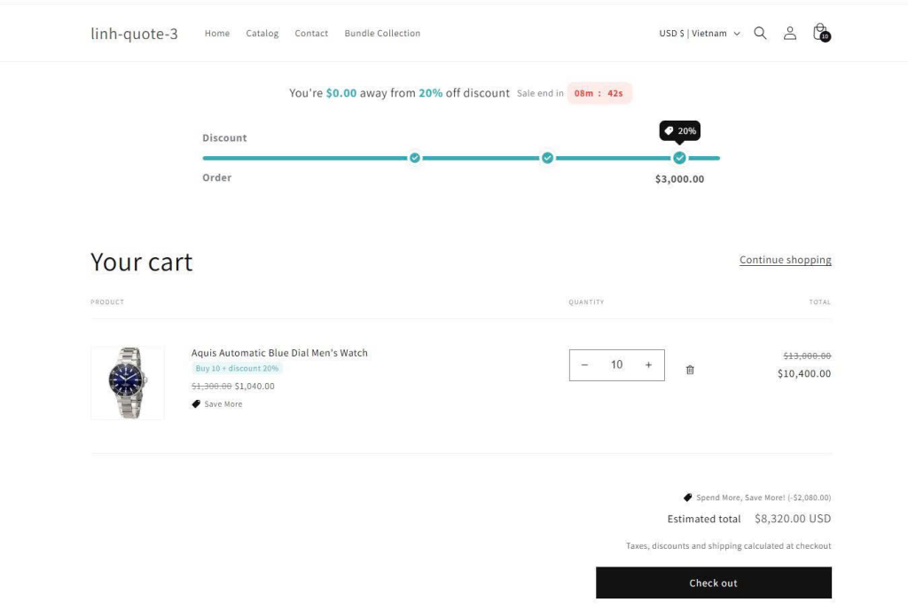 Pareto: Volume Discount & Bundles Shopify Tiered Pricing